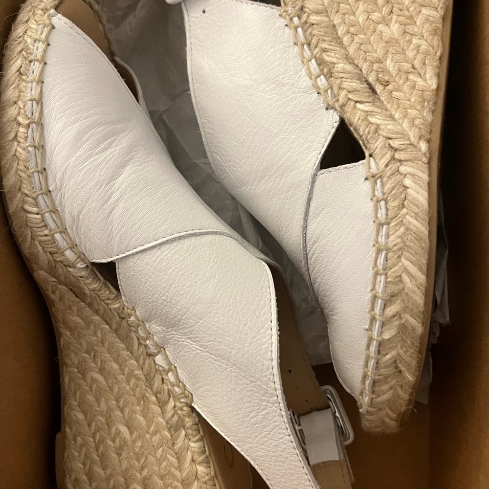 Chio white espadrille sandals size 38